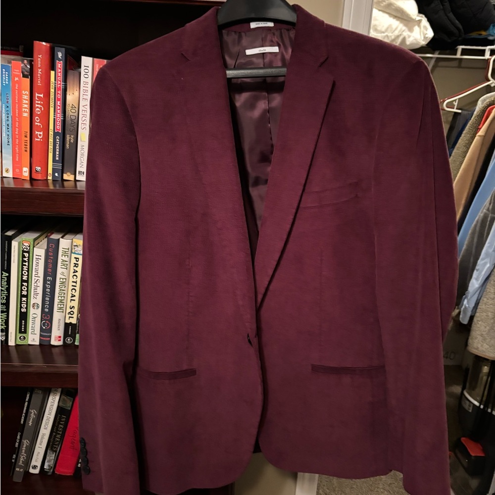 Calvin Klein Rich Burgundy Blazer